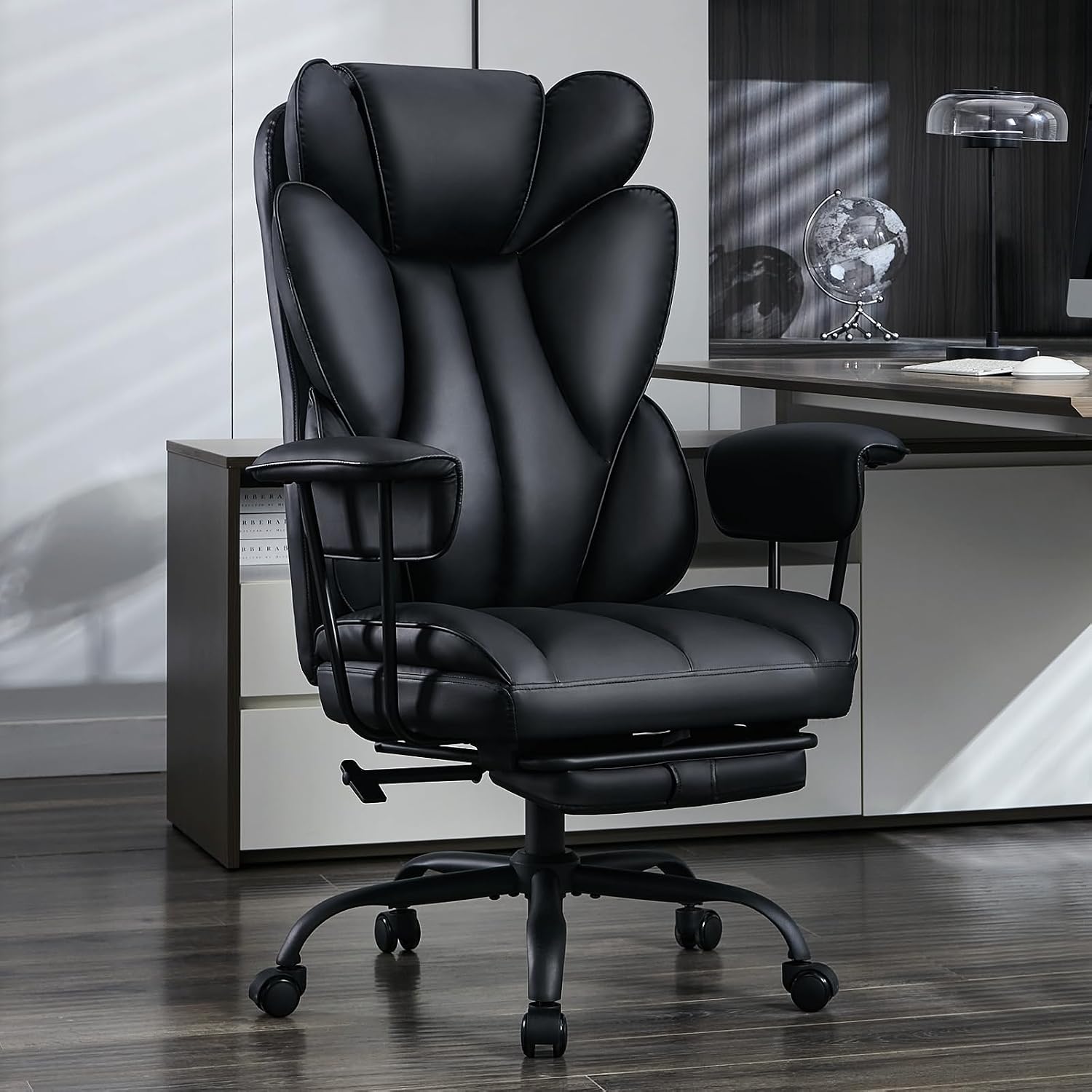 Office Footrest Cushion - Grote en hoge bureaustoel, verstelbare directiestoel