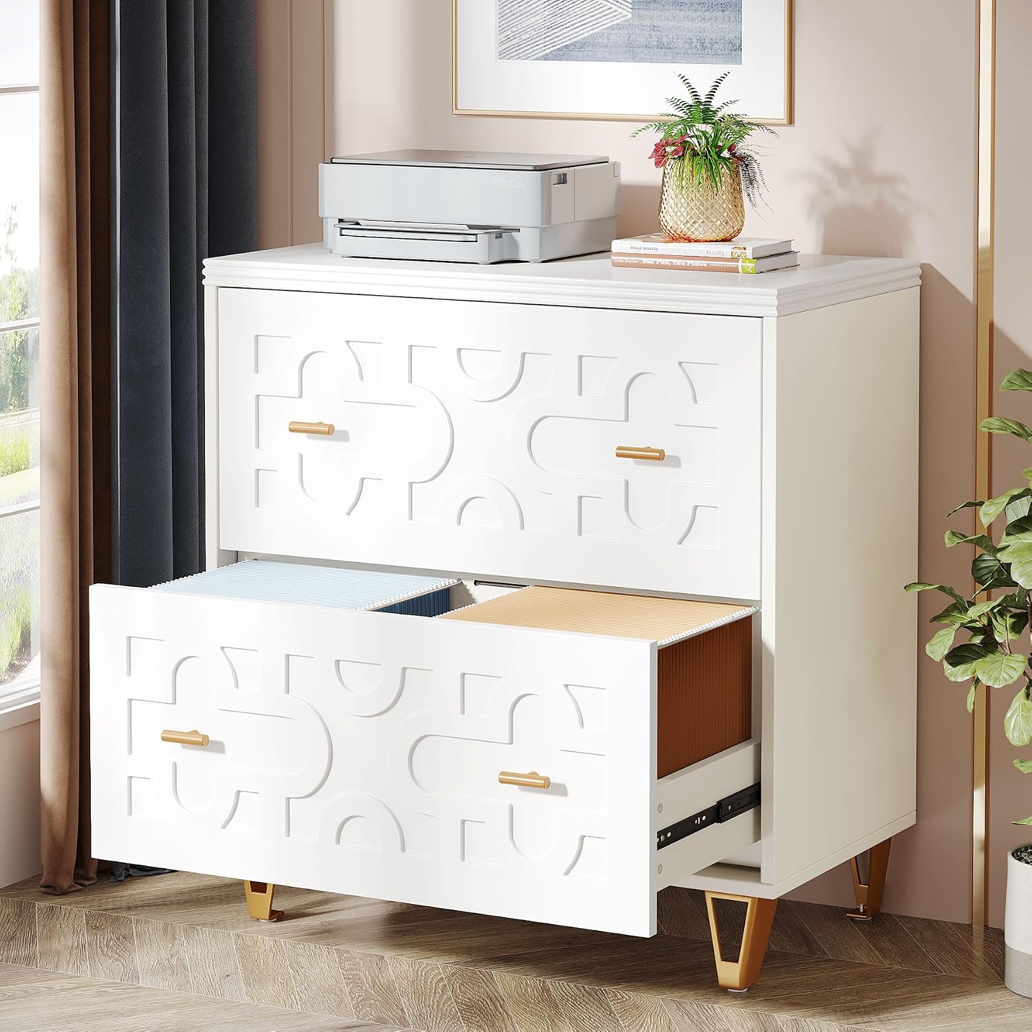 File Cabinet Lateral - Laterale archiefkast met 2 laden, warm