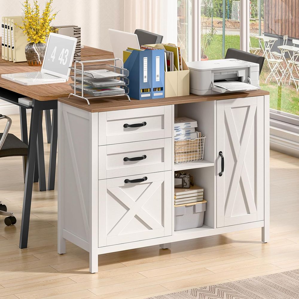 Witte laterale archiefkast met - File Cabinet Lateral recensie en prijs
