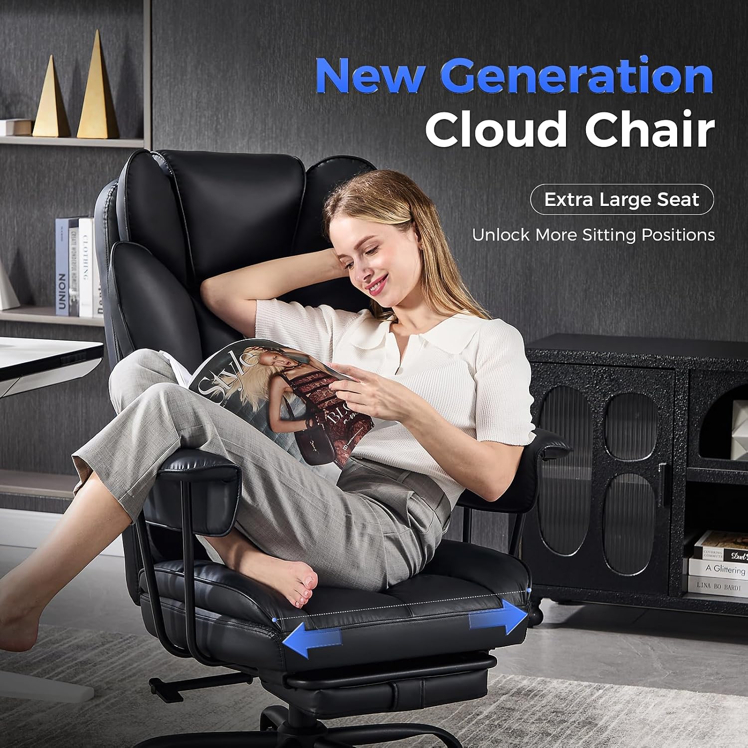 Grote en hoge bureaustoel, ver - Office Footrest Cushion recensie en prijs