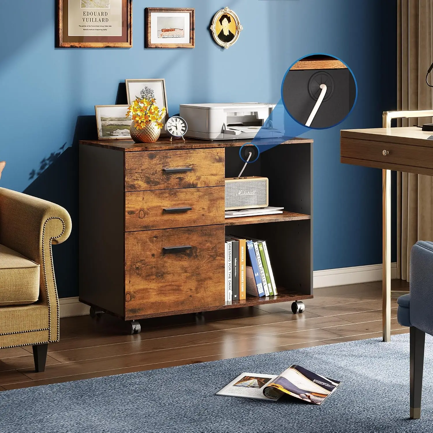 Mobiele archiefkast met 3 lade - File Cabinet Lateral recensie en prijs