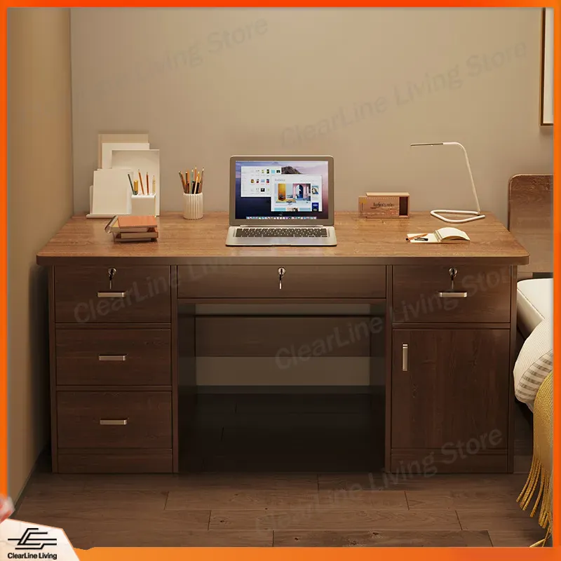 Massief houten bureau, student - Office Furniture Rental recensie en prijs