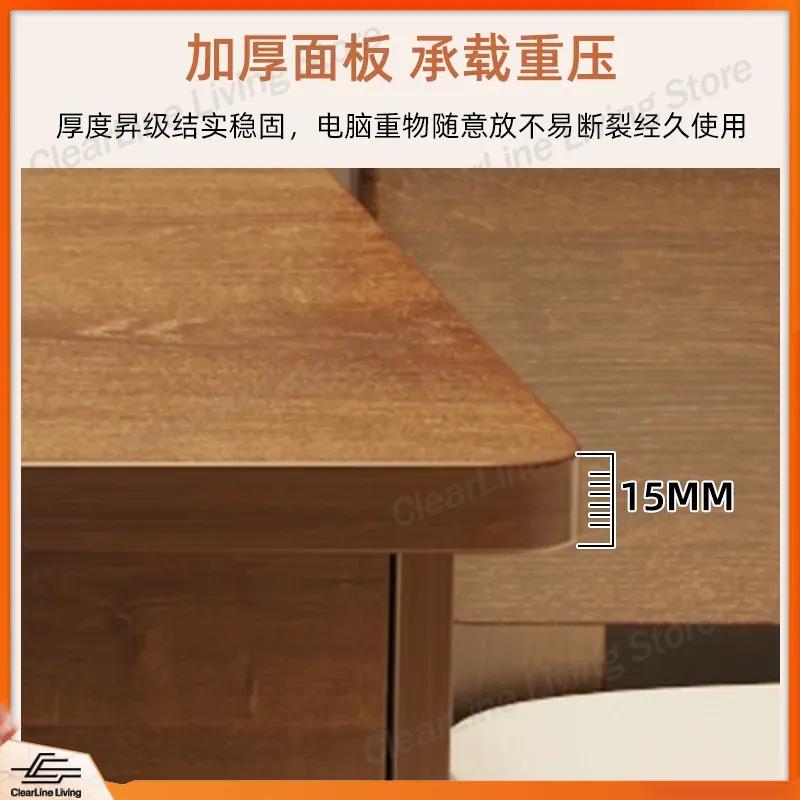 Massief houten bureau, student - Office Furniture Rental recensie en prijs