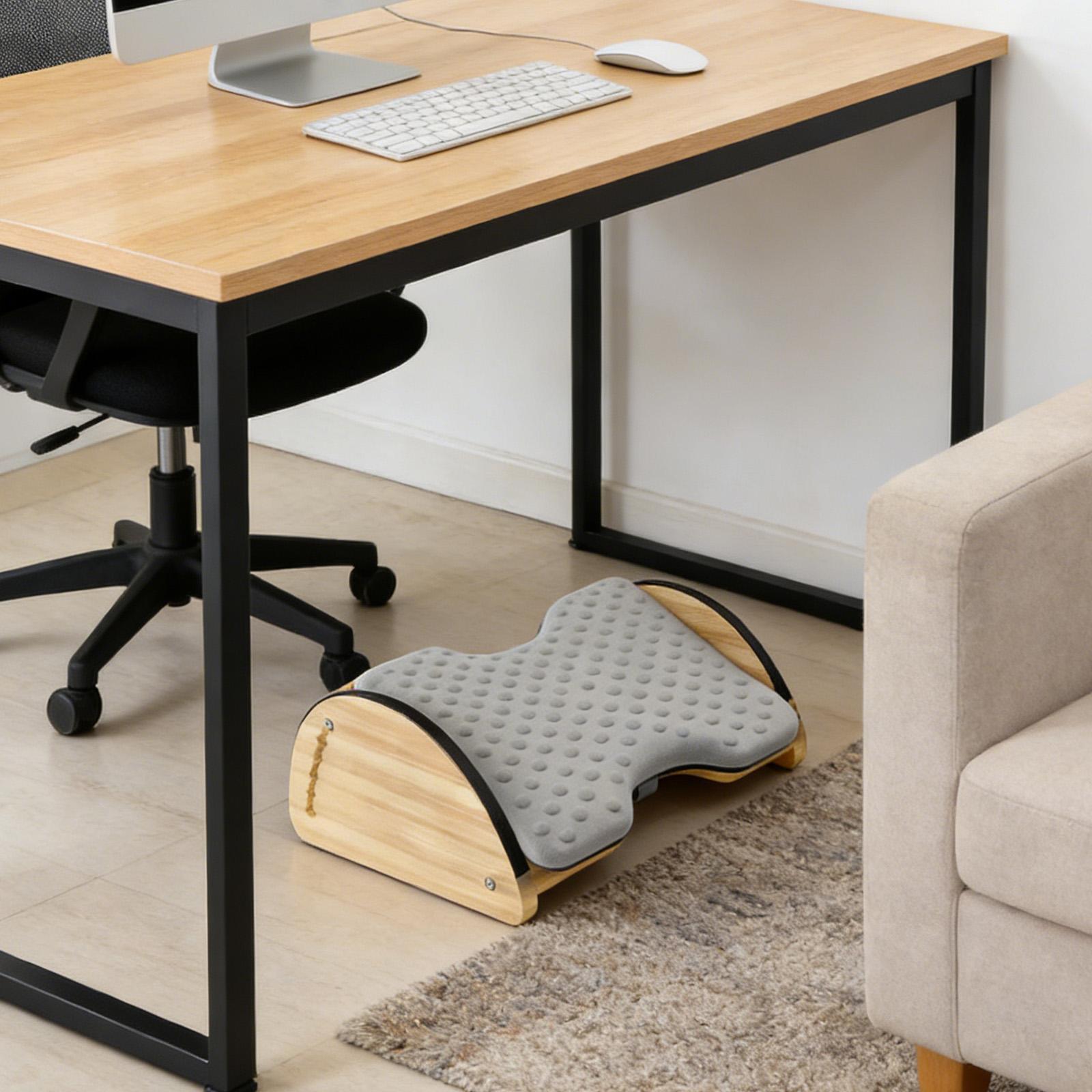 Verstelbare bamboe voetenbank  - Office Footrest Cushion recensie en prijs